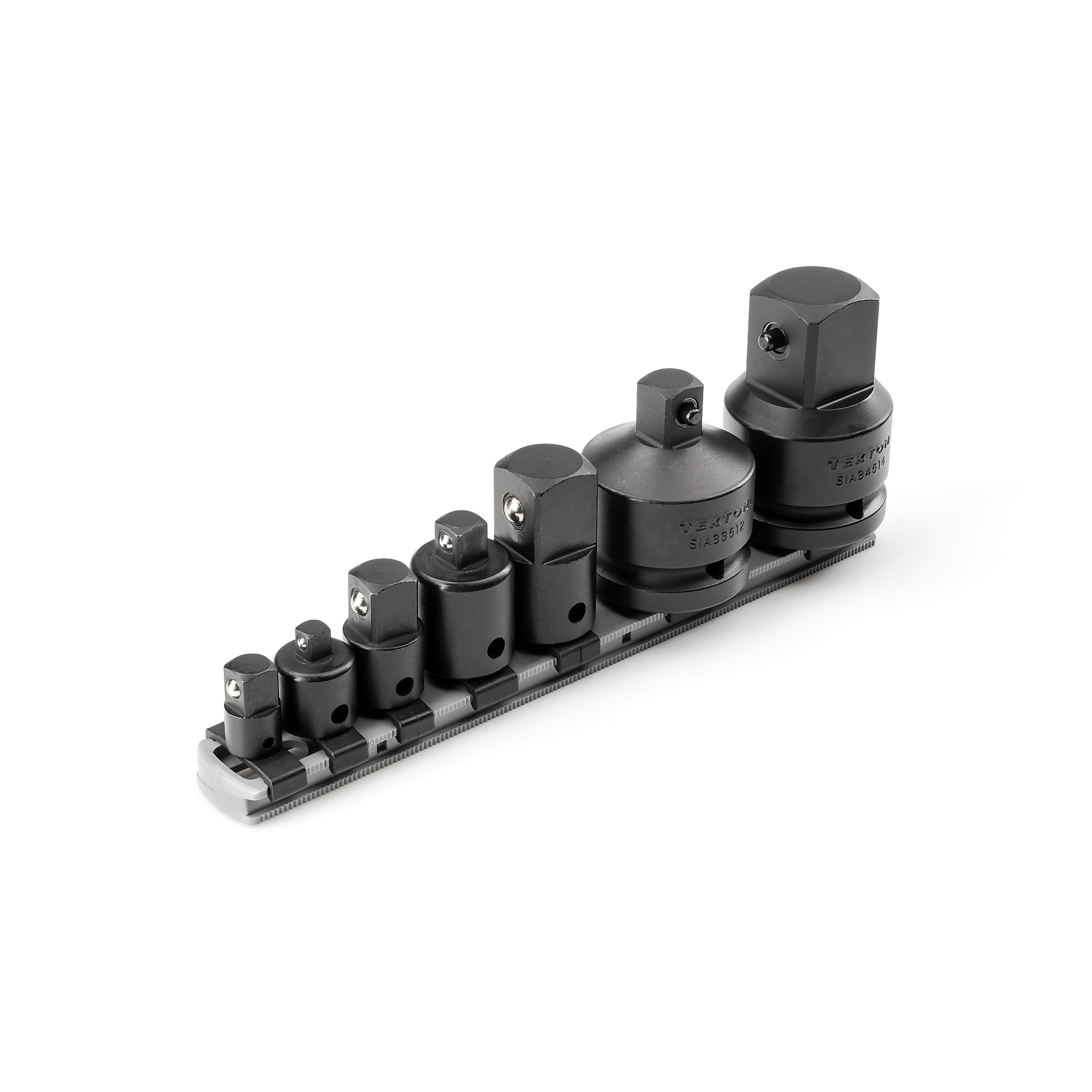 TEKTON 1/4, 3/8, 1/2, 3/4 Inch Drive Impact Adapter/Reducer Set with Rail (7-Piece) | SIA99127